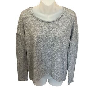 Old Navy Sweater Women Gray Long Sleeve Round Neck Knit Top Size XS